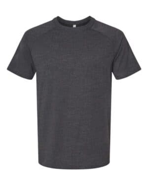 DARK GREY HEATHER Bella canvas 3201 heather cvc raglan tee