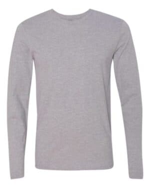HEATHER GREY Next level 3601 cotton long sleeve t-shirt