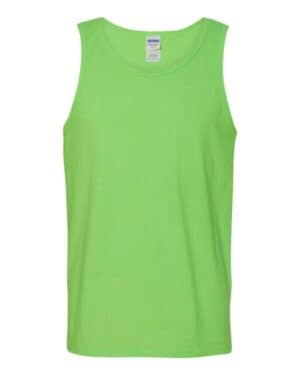 NEON GREEN Gildan 5200 heavy cotton tank top
