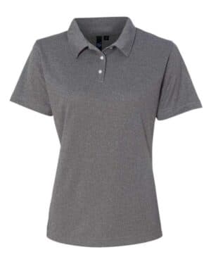 HEATHERED STEEL Sierra pacific 5469 women's moisture free mesh polo
