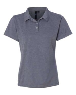 HEATHERED NAVY Sierra pacific 5469 women's moisture free mesh polo