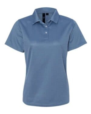 HEATHERED BLUE Sierra pacific 5469 women's moisture free mesh polo