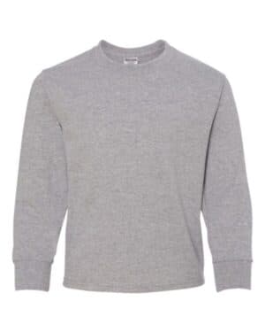ATHLETIC HEATHER Jerzees 29BLR dri-power youth long sleeve 50/50 t-shirt