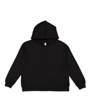 BLACK Lat 2296 youth pullover hooded sweatshirt