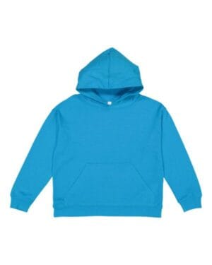 TURQUOISE Lat 2296 youth pullover hooded sweatshirt