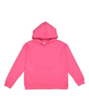 VINTAGE HOT PINK Lat 2296 youth pullover hooded sweatshirt