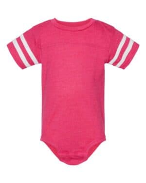 Rabbit skins 4437 infant football fine jersey bodysuit