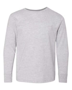 HEATHER Lat 6201 youth fine jersey long sleeve tee