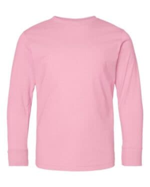 PINK Lat 6201 youth fine jersey long sleeve tee