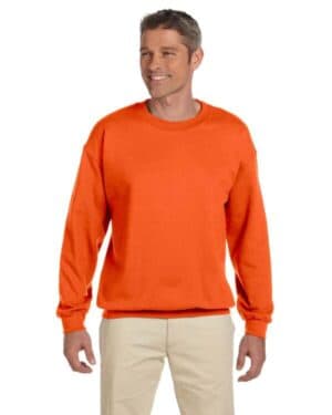 SAFETY ORANGE Jerzees 4662 adult super sweats nublend fleece crew