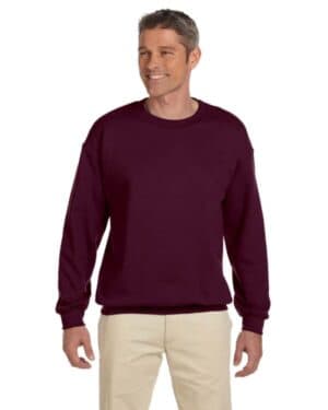 MAROON Jerzees 4662 adult super sweats nublend fleece crew