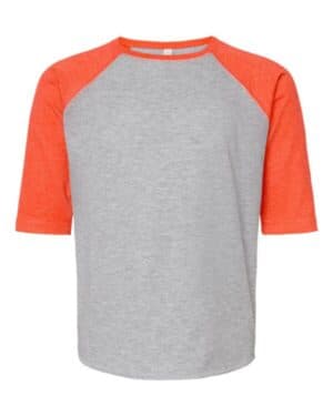 6130 youth baseball fine jersey three-quarter sleeve tee