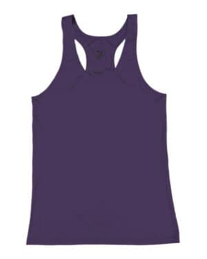 PURPLE Badger 4166 womens b-core racerback tank top