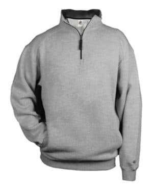Badger 1286 quarter-zip fleece pullover