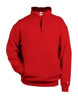 Badger 1286 quarter-zip fleece pullover