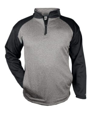 1484 sport pro heather performance fleece quarter-zip pullover