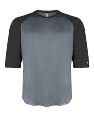 Badger 2133 youth b-core 3/4 sleeve baseball t-shirt