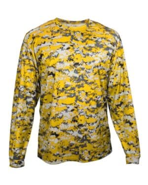 GOLD DIGITAL Badger 4184 digital camo long sleeve t-shirt