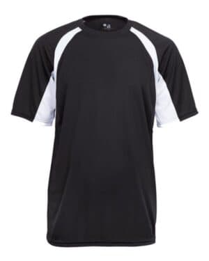 BLACK/ WHITE Badger 2144 youth b-core hook t-shirt