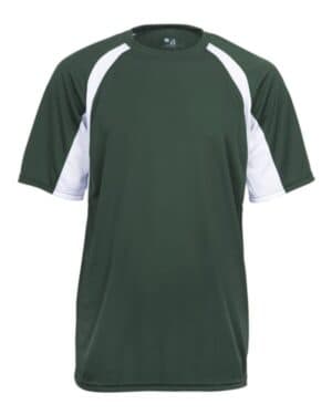 FOREST/ WHITE Badger 2144 youth b-core hook t-shirt