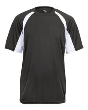 GRAPHITE/ WHITE Badger 2144 youth b-core hook t-shirt