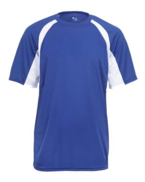 ROYAL/ WHITE Badger 2144 youth b-core hook t-shirt