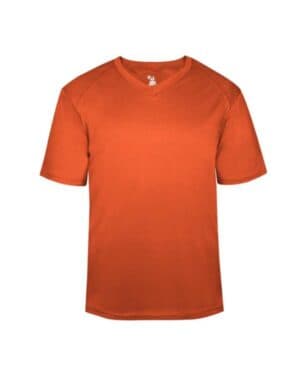 BURNT ORANGE Badger 2162 youth b-core v-neck t-shirt