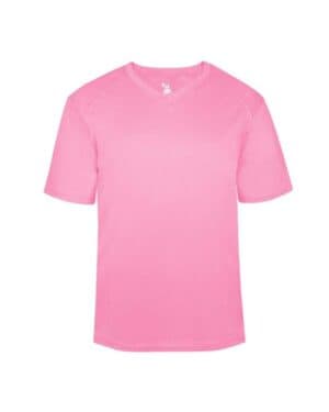 PINK Badger 2162 youth b-core v-neck t-shirt