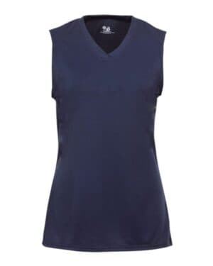 NAVY Badger 2163 girls' b-core sleeveless t-shirt