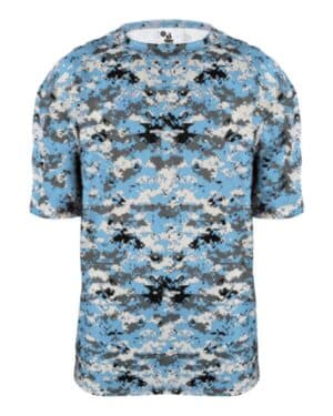 COLUMBIA BLUE DIGITAL Badger 2180 youth digital camo t-shirt
