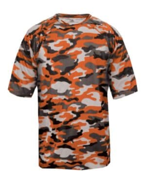 BURNT ORANGE Badger 2181 youth camo t-shirt