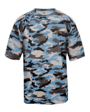 COLUMBIA BLUE Badger 2181 youth camo t-shirt