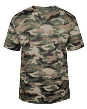 OD GREEN Badger 2181 youth camo t-shirt