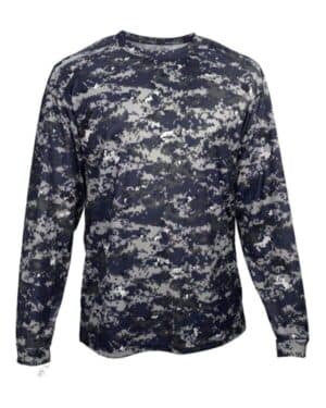NAVY DIGITAL Badger 2184 youth digital camo long sleeve t-shirt
