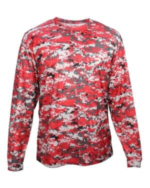 RED DIGITAL Badger 2184 youth digital camo long sleeve t-shirt