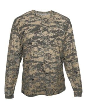 SAND DIGITAL Badger 2184 youth digital camo long sleeve t-shirt
