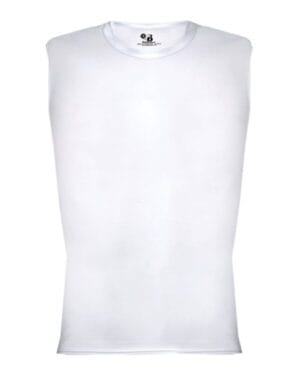 WHITE Badger 4631 pro-compression sleeveless t-shirt