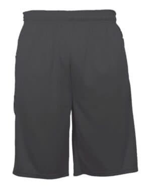GRAPHITE/ WHITE Badger 2189 youth digital camo panel shorts