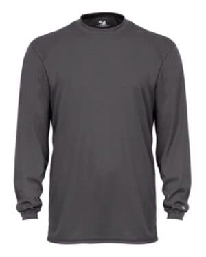 GRAPHITE Badger 4804 b-tech cotton-feel long sleeve t-shirt