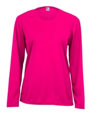 HOT PINK C2 sport 5604 women's performance long sleeve t-shirt
