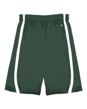 FOREST/ WHITE Alleson athletic 7244 b-core b-slam reversible shorts