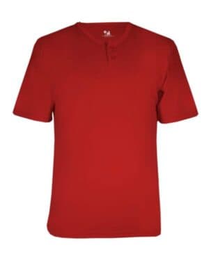 RED Alleson athletic 2930 b-core youth placket jersey