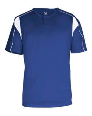 ROYAL/ WHITE Alleson athletic 2937 youth b-core pro placket jersey