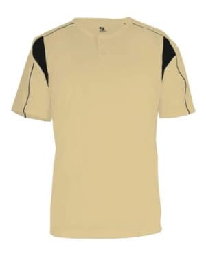 VEGAS GOLD/ BLACK Alleson athletic 2937 youth b-core pro placket jersey