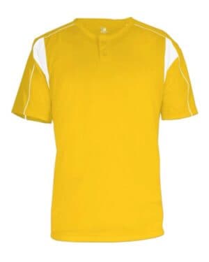 GOLD/ WHITE Alleson athletic 7937 b-core pro placket jersey