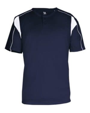 NAVY/ WHITE Alleson athletic 7937 b-core pro placket jersey