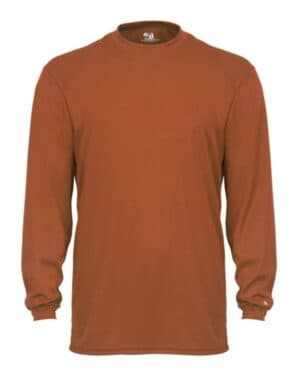 TEXAS ORANGE Badger 4104 b-core long sleeve t-shirt
