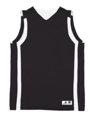 BLACK/ WHITE Alleson athletic 8551 b-core b-slam reversible tank top