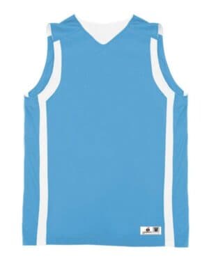 COLUMBIA BLUE/ WHITE Alleson athletic 8551 b-core b-slam reversible tank top