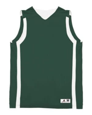 FOREST/ WHITE Alleson athletic 8551 b-core b-slam reversible tank top